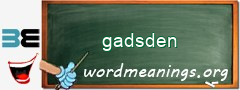 WordMeaning blackboard for gadsden